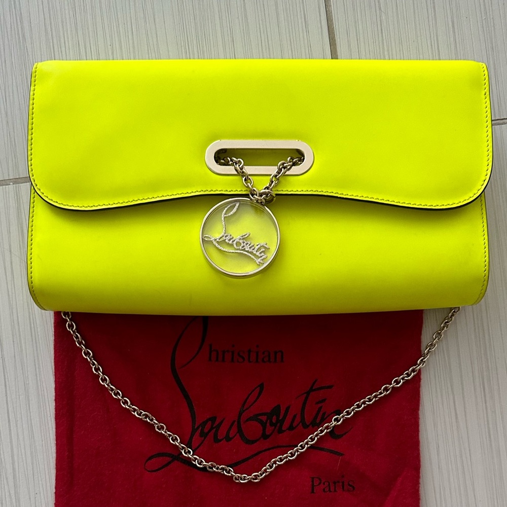 Christian Louboutin neon bag